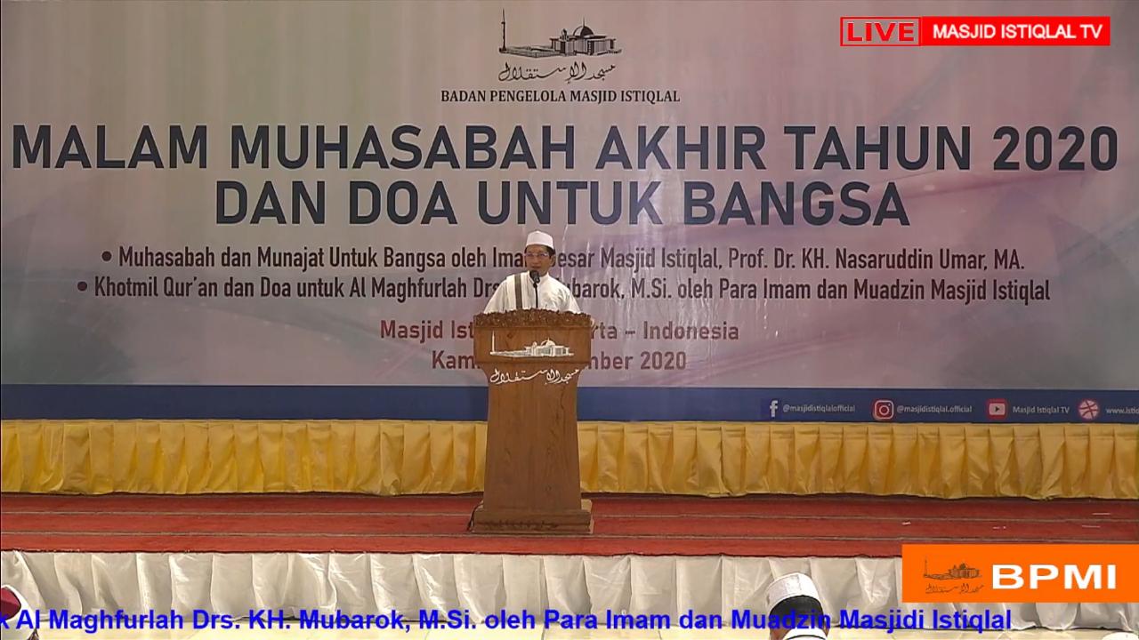 Imam Besar Istiqlal Ajak Muhasabah Sosial Tangani Musibah Pandemi Covid-19.