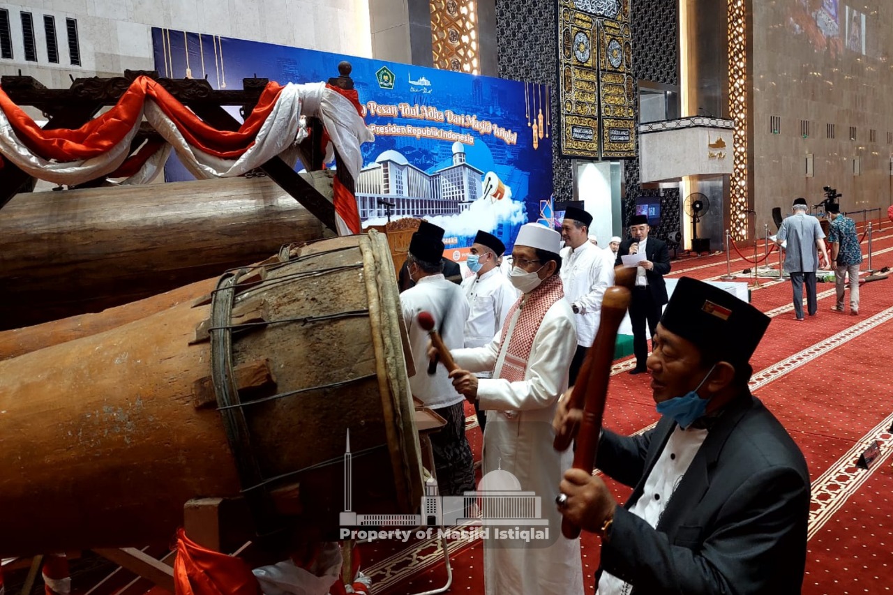  Gema Takbir Akbar dan Pesan Idul Adha 1443 H di Masjid Istiqlal