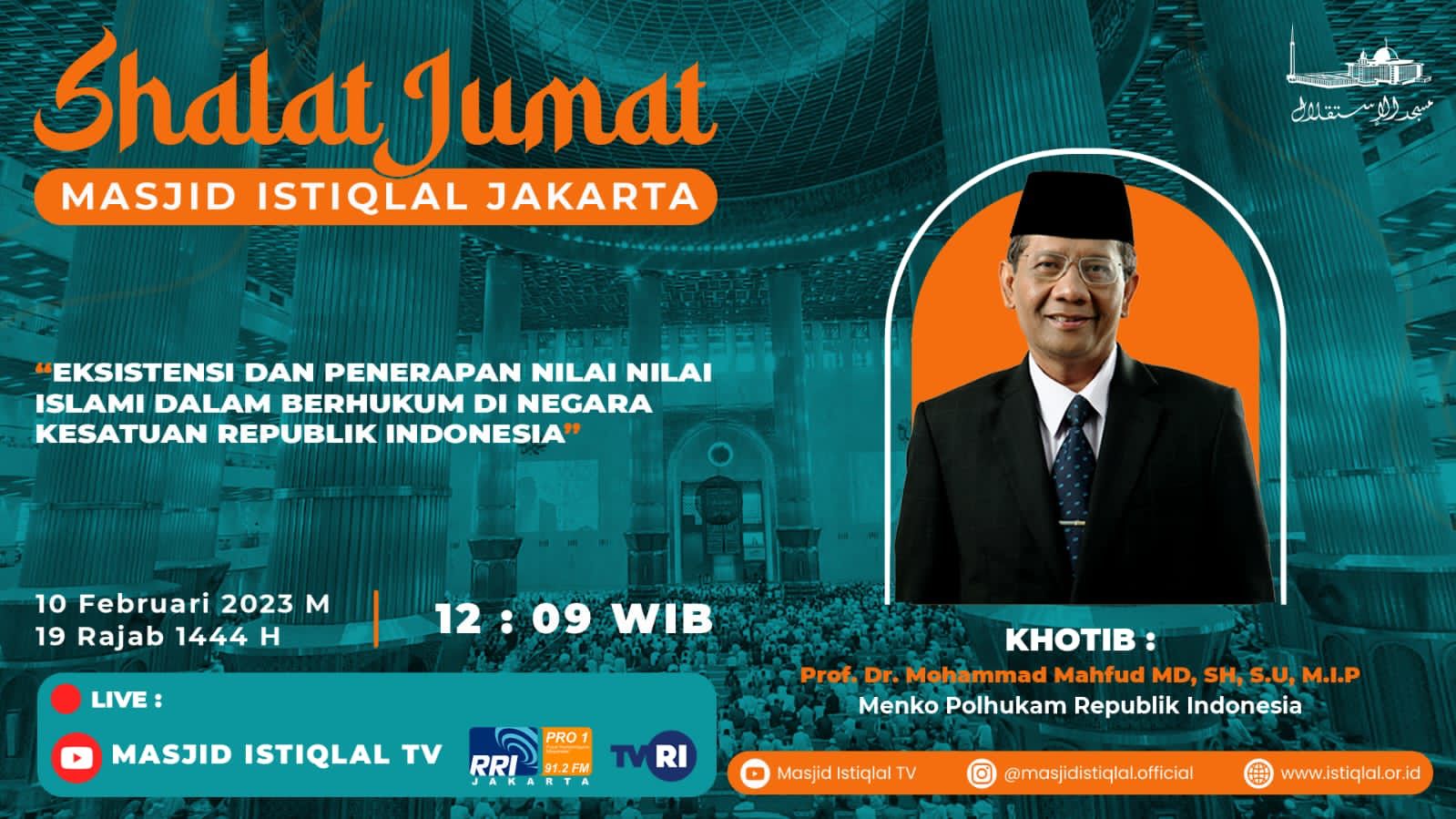Khutbah Jumat: Eksistensi dan Penerapan Nilai-Nilai Islami dalam Berhukum di Negara Kesatuan Republik Indonesia